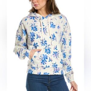 rag & bone Blue and White Floral city Hoodie size XS